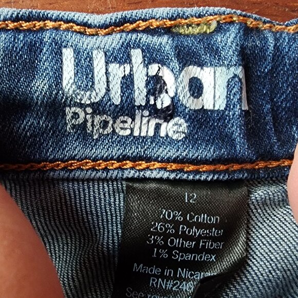 Urban Pipeline SuperFlex Straight Fit Dark Wash Jeans Size 12 - Picture 8 of 14